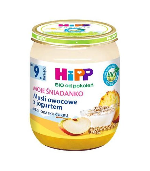 HIPP BIO MOJE ŚNIADANKO Musli owocowe z jogurtem po 9 m-cu - 160 g