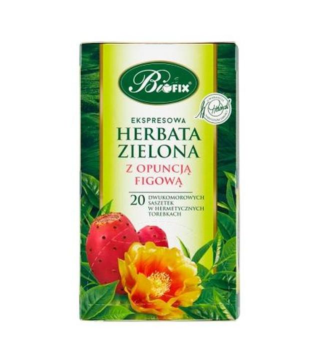 Bi Fix Herbata Zielona z opuncją figową - 20 saszetek