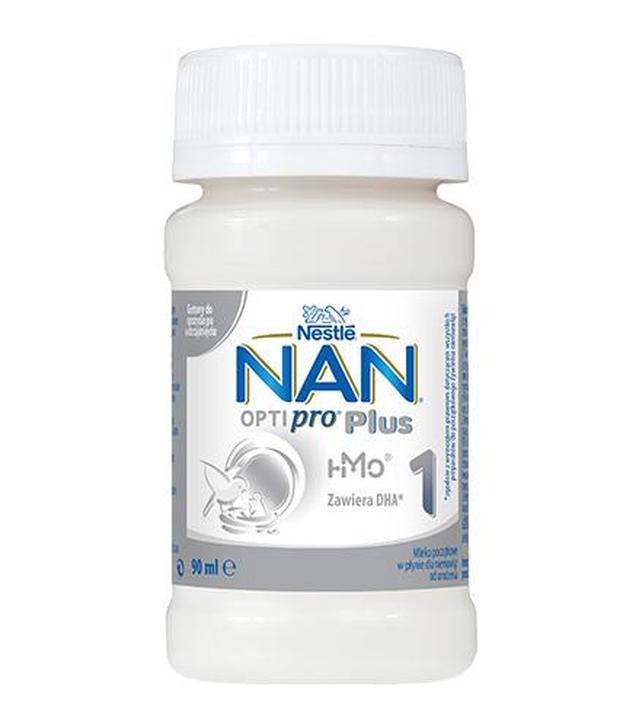 Nestle Nan Optipro Plus 1 HMO Mleko początkowe dla niemowląt od urodzenia - 90 ml - cena, opinie, właściwości - ważny do 2024-07-28