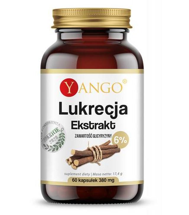 Yango Lukrecja Ekstrakt 480 mg, 60 kapsułek