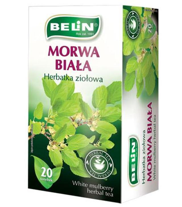 Belin Herbatka ziołowa morwa biała, 20 x 2 g, cena, wskazania, właściwości