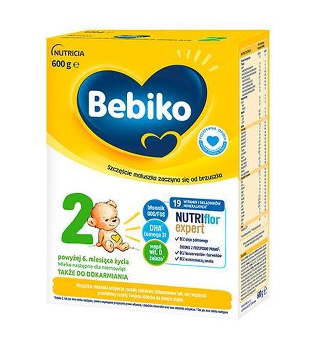 Bebiko 2 Nutriflor Expert Mleko następne dla niemowląt powyżej 6. miesiąca życia, 600 g