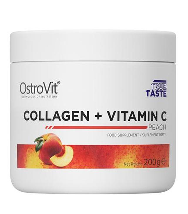 OstroVit Collagen + Vitamin C Peach Odżywka o smaku brzoskwini - 200 g