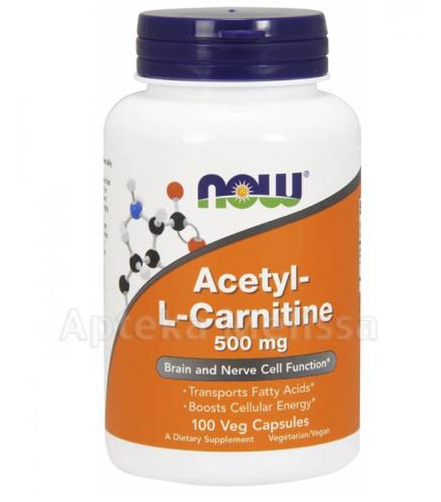 NOW FOODS Acetyl-L-Carnitine 500 mg - 100 kaps.