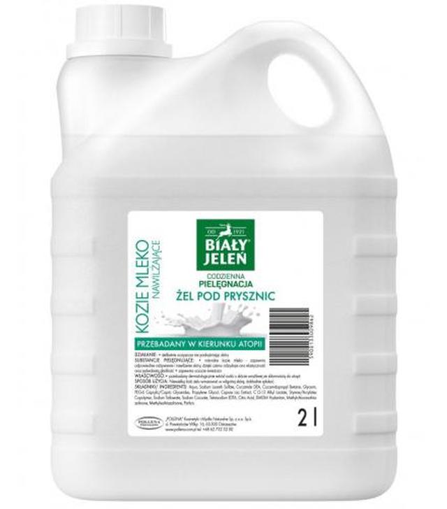 Biały Jeleń, Żel pod prysznic Kozie mleko, zapas, 2 l