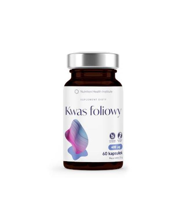 Nutrition Health Institute, Kwas foliowy, kapsułki, 60 sztuk