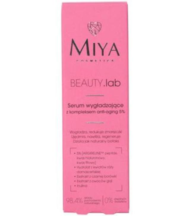 Miya Beauty.lab Serum wygładzające z kompleksem anti - aging 5 %, 30 ml, cena, opinie, właściwości