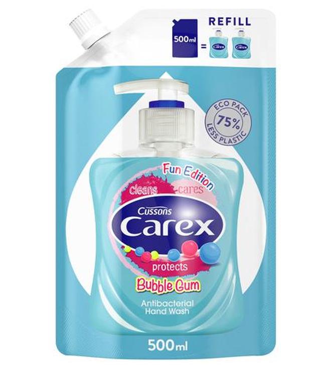 CAREX Antybakteryjne mydło w płynie Bubble Gum, zapas, 500 ml