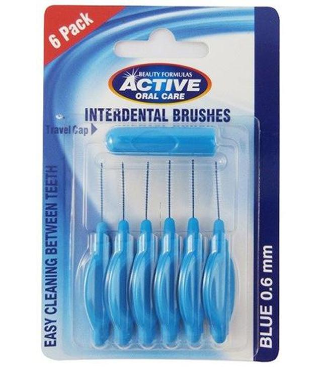Beauty Formulas Active Oral Care Interdental Brushes Czyściki do przestrzeni międzyzębowych 0.6 mm - 6 szt.  - cena, opinie, wskazania