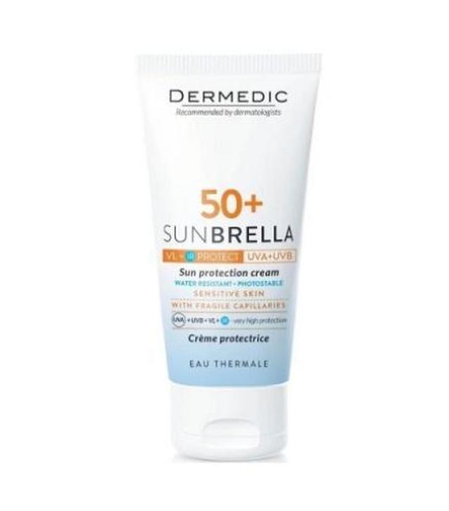 Dermedic Sunbrella Ultralekki krem SPF 50+ skóra naczyniowa i nadreaktywna, 40 ml