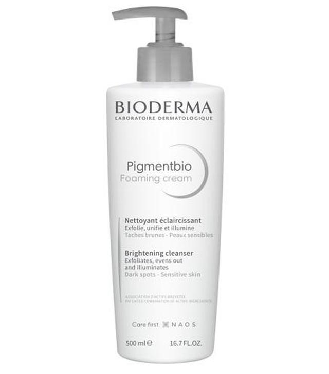 BIODERMA PIGMENTBIO Kremowy żel oczyszczająco złuszczający wspomagający redukcję przebarwień - 500 ml - cena, opinie, właściwości - ważny do 2025-03-31