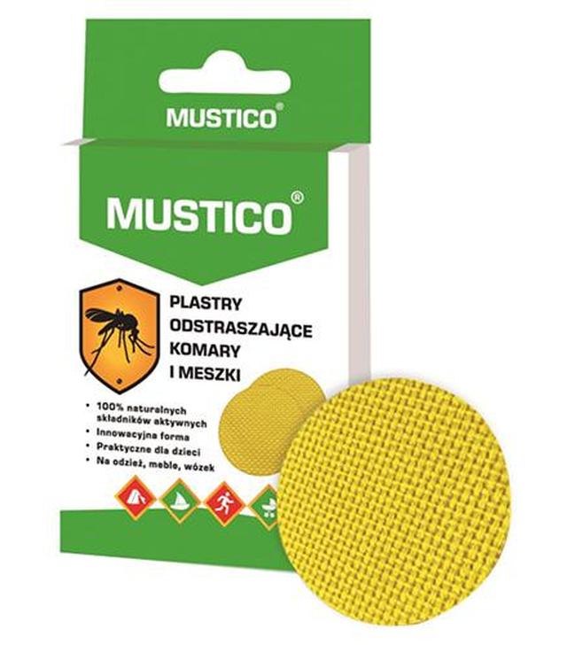 MUSTICO Plastry odstraszające komary i meszki, 12 sztuk