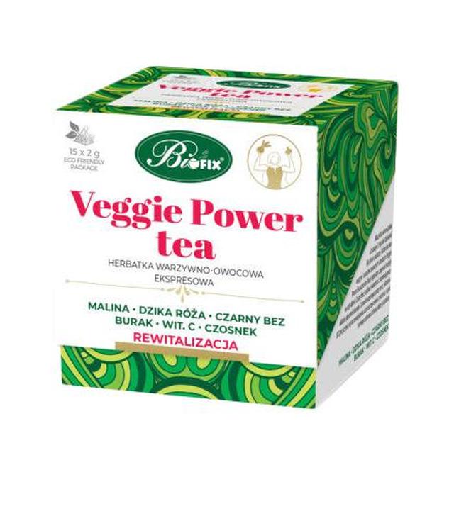 Bifix Veggie Power tea Herbatka owocowo - warzywna, 15 sasz., cena, opinie, stosowanie