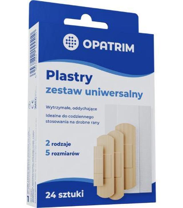 Opatrim Plastry zestaw uniwersalny, 24 sztuki