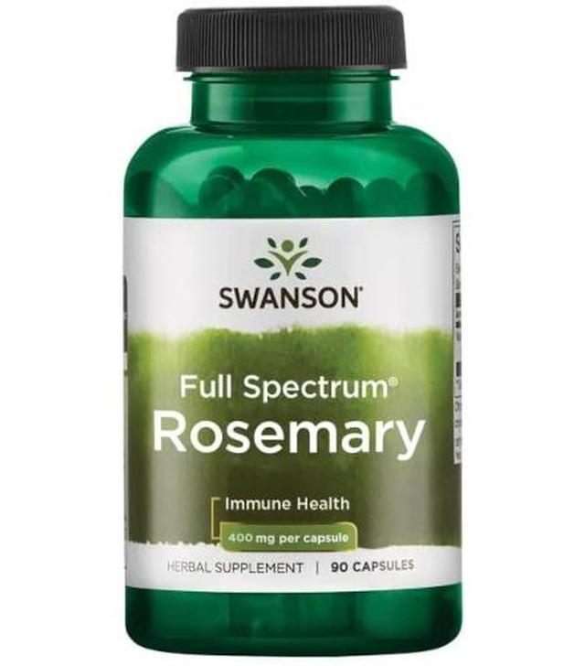 SWANSON Rozmaryn 400mg - 90 kaps.