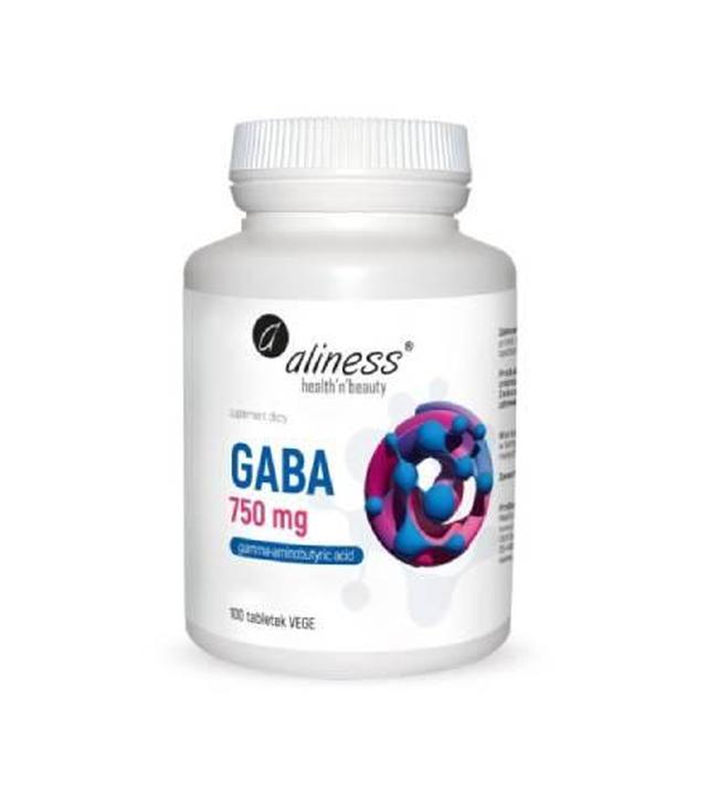 Aliness Gaba 750 mg, tabletki vege, 100 sztuk