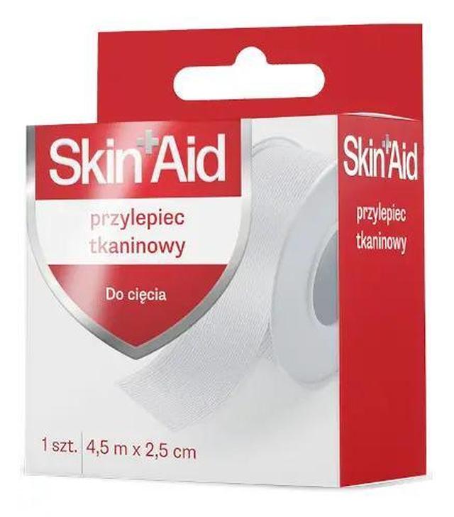 Skin Aid Przylepiec tkaninowy 4,5 m x 2,5 cm 1 sztuka