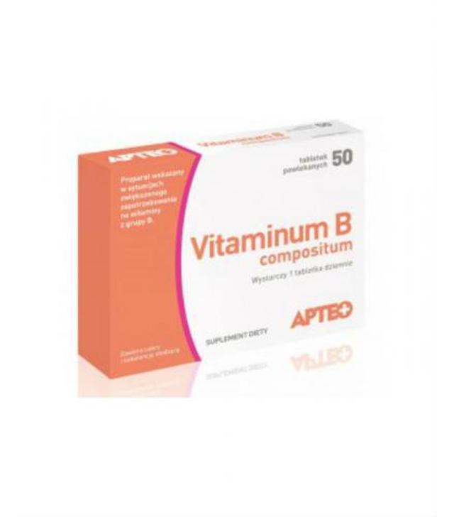 APTEO VITAMINUM B compositum - 50 tabl. - 1019828 - uszkodzone kartonowe opakowanie