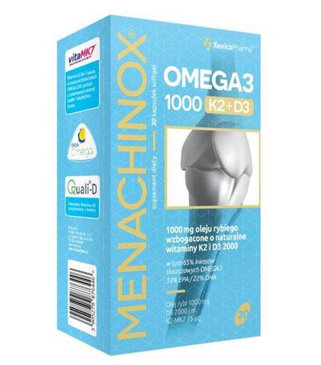 MENACHINOX OMEGA3 1000 K2+D3 - 30 kaps. - ważny do 2024-08-31