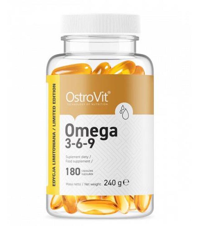 OstroVit Omega 3-6-9, 180 kaps., cena, opinie, właściwości