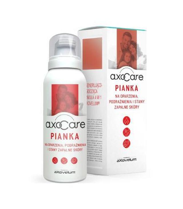 AxoCare, Pianka na oparzenia, podrażnienia i stany zapalne skóry, 85 ml