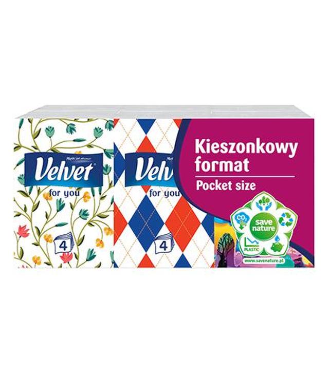 Velvet Chusteczki higieniczne kieszonkowy format, 6 x 7 sztuk