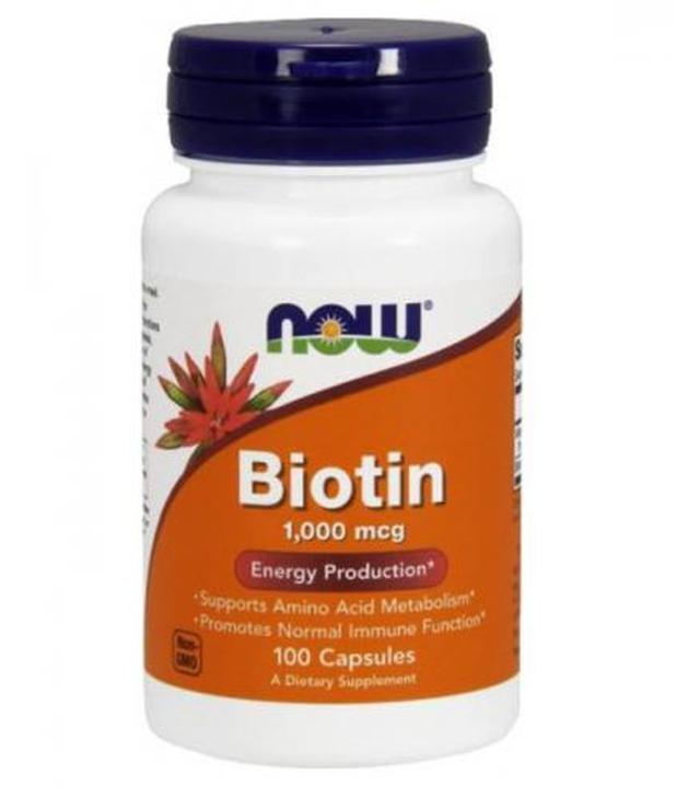 NOW FOODS Biotin 1000 mcg - 100 kaps.
