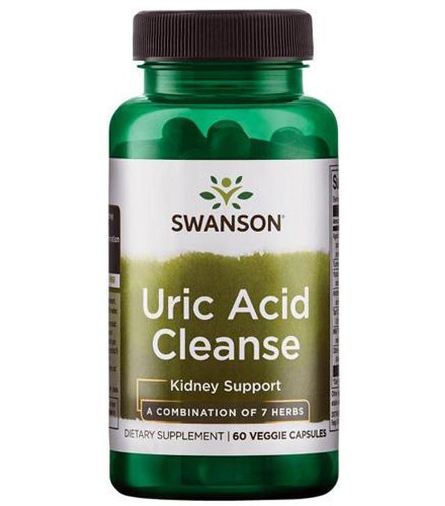 Swanson Uric Acid Cleanse - 60 kaps. Na układ moczowy - cena, opinie, właściwości