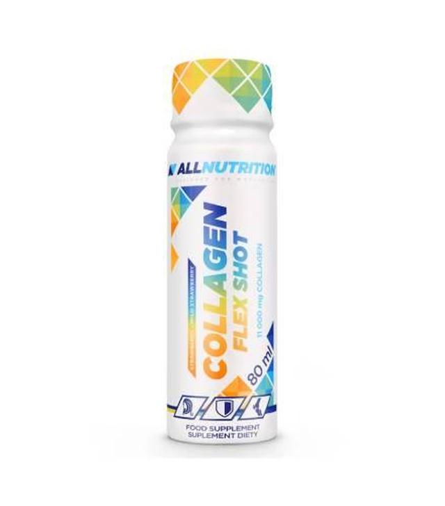 SFD, Allnutrition collagen flex shot strawberry-wild strawberry, 80 ml - ważny do 2025-09-17