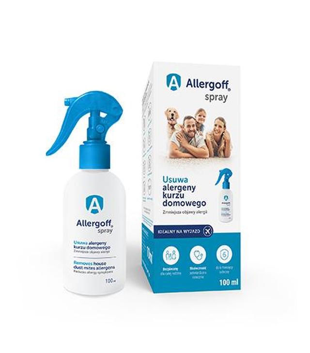 Allergoff Spray neutralizator alergenów roztoczy kurzu domowego, 100 ml