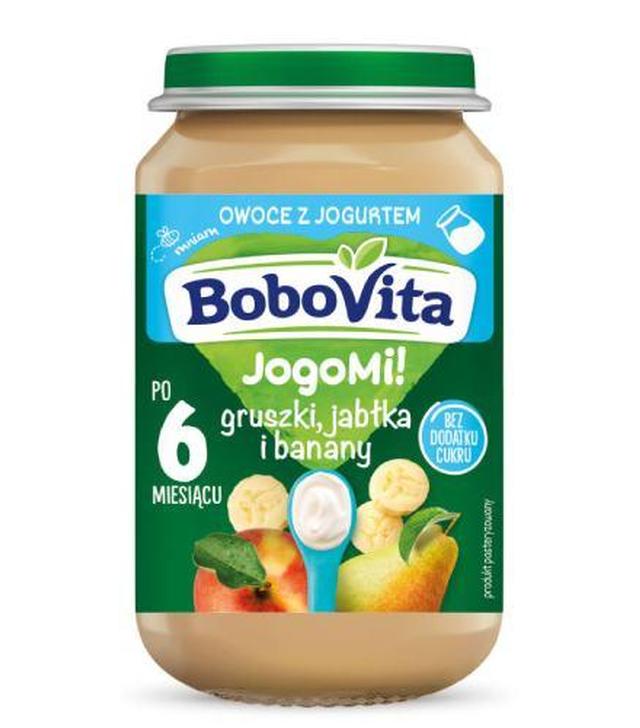 BoboVita jogurt gruszki jabłka banany 190 g - ważny do 2025-09-10