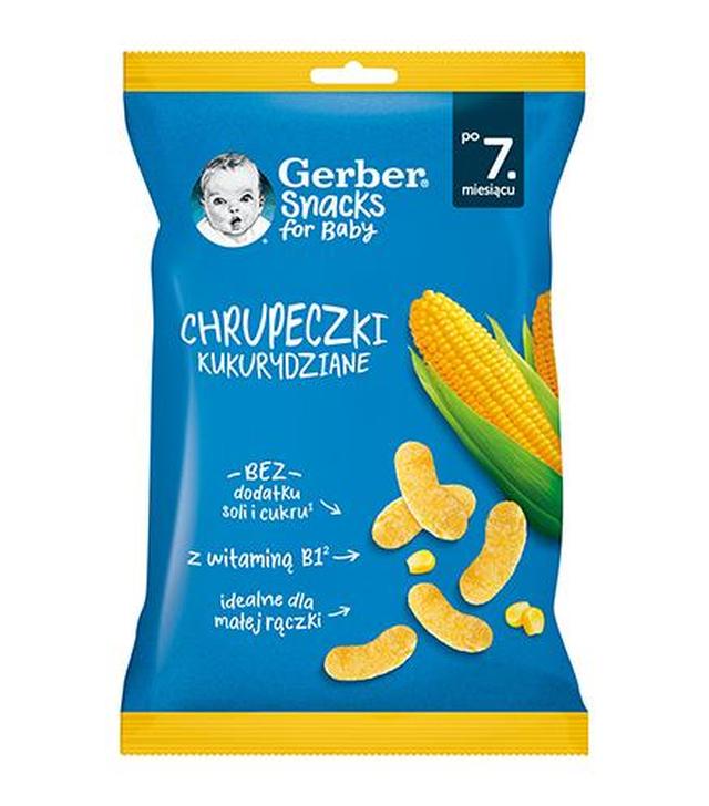 Gerber Chrupeczki kukurydziane po 7 miesiącu, 28 g
