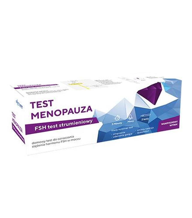 Diather Test Menopauza Domowy test strumieniowy do oznaczania stężenia hormonu FSH w moczu, 2 sztuki