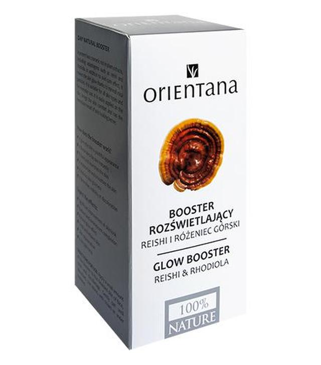Orientana Booster rozświetlający Reishi i różeniec górski na dzień – 30 ml - cena, opinie, wskazania