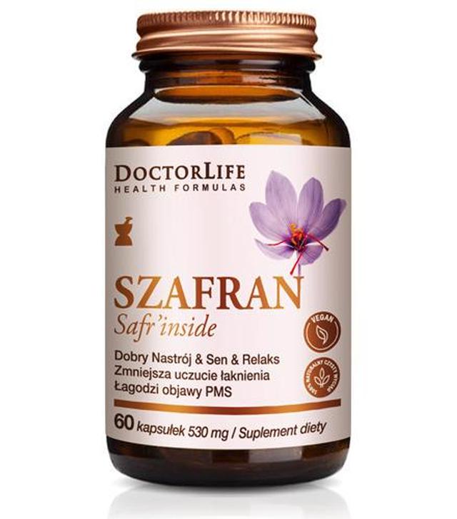 Doctor Life Szafran - 60 kaps. - na stres i PMS - cena, opinie, wskazania