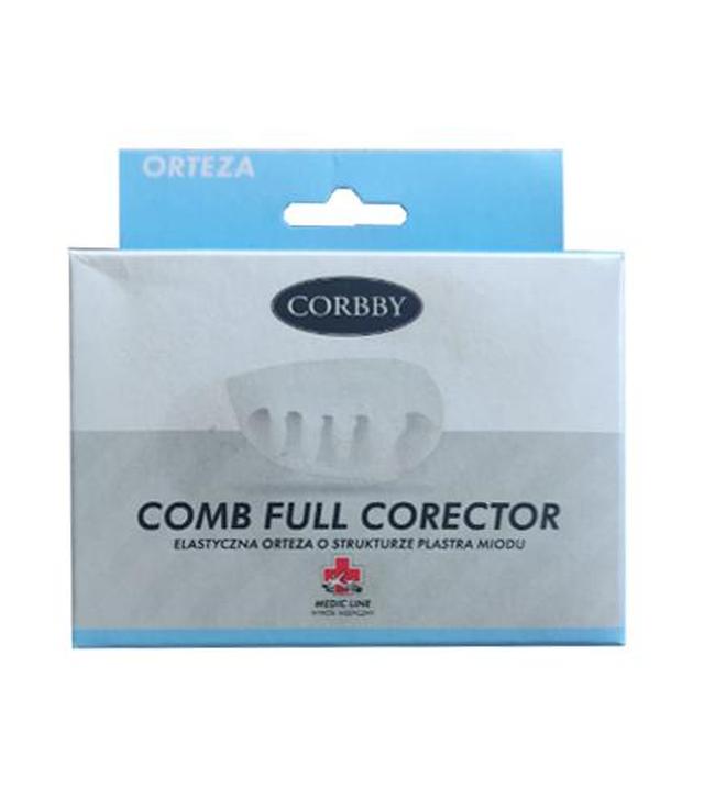 Corbby Comb Full Corector Elastyczna Orteza o strukturze plastra miodu, 1 para, cena, opinie, stosowanie