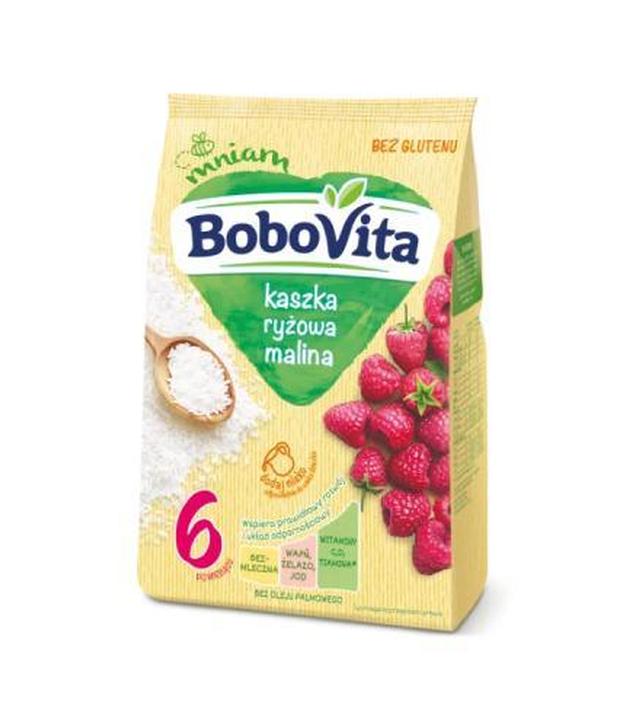 BOBOVITA Kaszka ryżowa o smaku malinowym po 6. miesiącu, 180 g