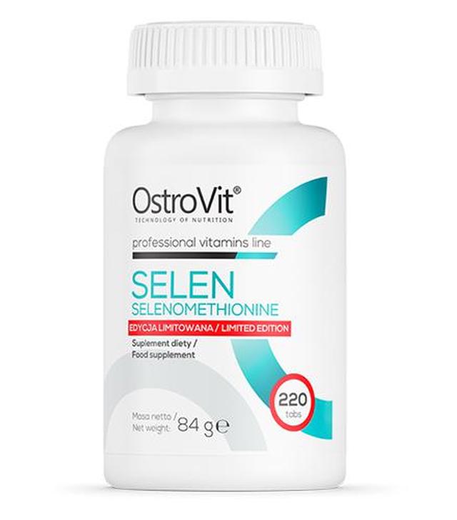 OstroVit Selen Selenomethionine  - 220 tabl. - cena, opinie, dawkowanie