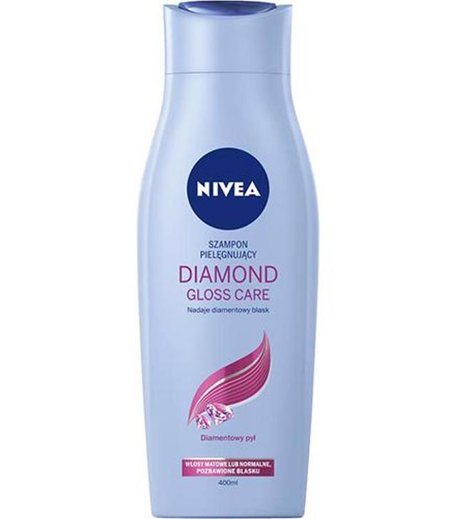 Nivea Diamond Gloss Szampon do włosów wzbogacony serum dodającym blasku, 400 ml, cena, opinie, właściwości