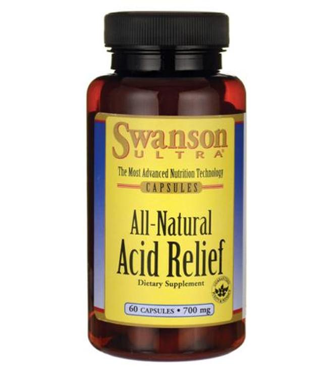 SWANSON All-Natural Acid Relief 700 mg - 60 kaps.