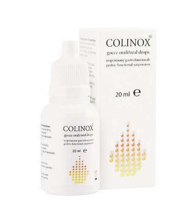 COLINOX Krople doustne - 20 ml. Na kolki i stany podrażnienia jelit.