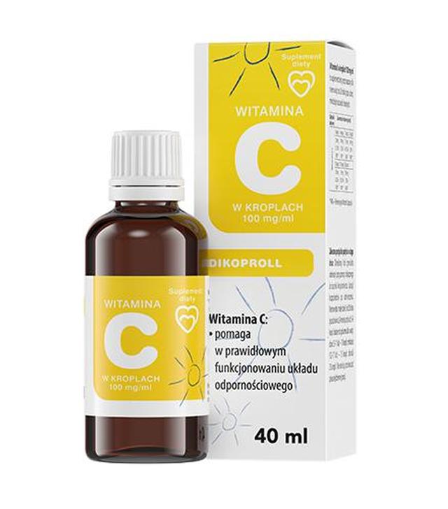 Panawit Witamina C w kroplach 100 mg/ml - 40 ml - cena, opinie, wskazania - 1020535 - zalane opakowanie