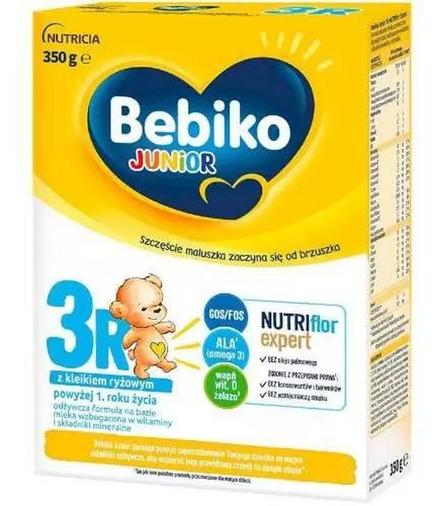 Bebiko 3R Junior, mleko w proszku z kleikiem ryżowym dla dzieci po 1 roku życia, 350 g - ważny do 2025-06-22