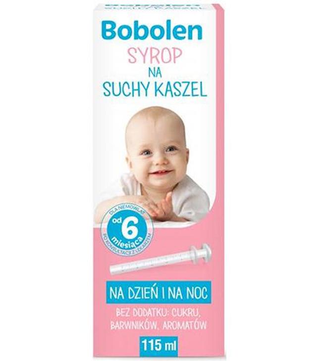 Bobolen Baby Syrop na suchy kaszel, 115 ml, cena, opinie, właściwości
