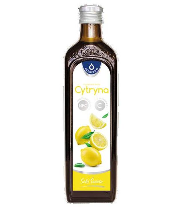 Oleofarm Cytryna z witaminą C sok, 490 ml