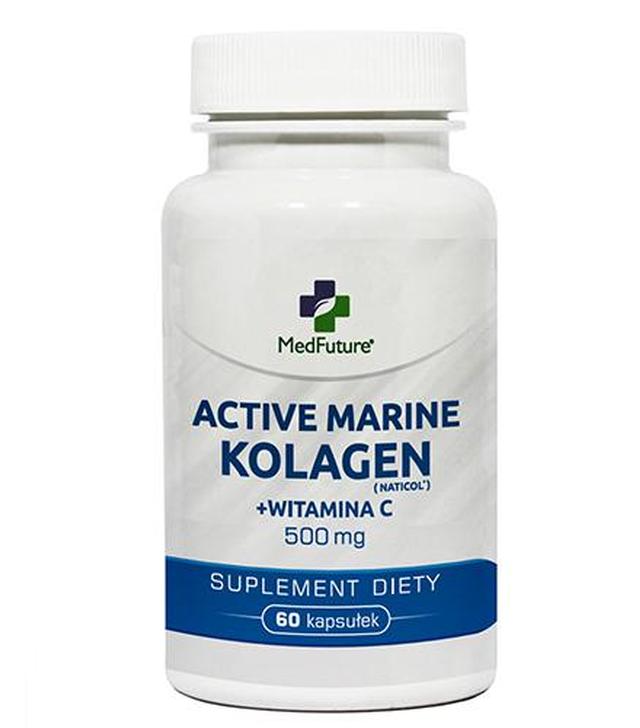 MedFuture Active Marine Kolagen + witamina C 500 mg, 60 kaps. cena, opinie, skład