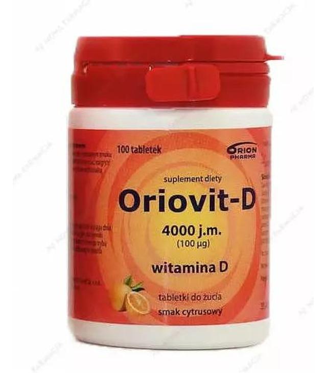 Orion Pharma Oriovit - D 4000 j.m., 100 tabl., cena, opinie, składniki