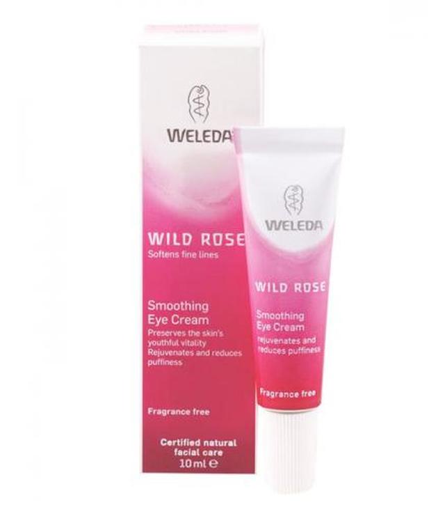 WELEDA WILDROSE Wygładzający krem pod oczy z dziką różą - 10 ml - ważny do 2025-10-31