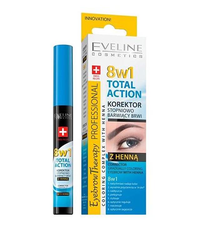 Eveline Cosmetics Korektor stopniowo barwiący brwi 8w1, 1 szt., cena, opinie, wskazania