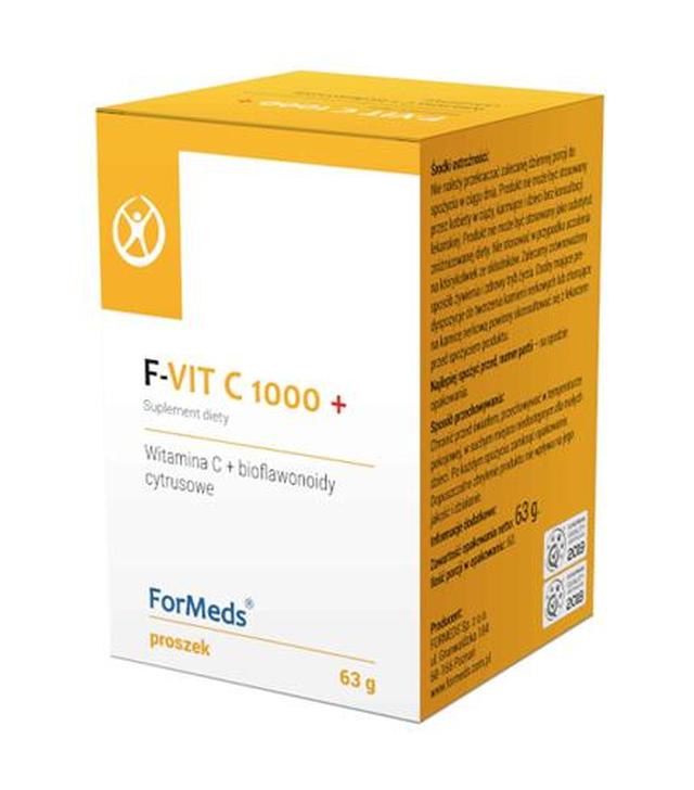 F-VIT C 1000+ ( witamina C + Bioflawonoidy cytrusowe ) 63 g